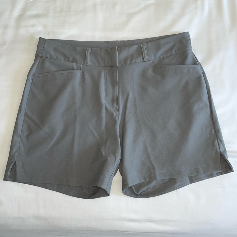 NWT Adidas Solid 5-inch Shorts Women’s Size 10 Medium Gray Primegreen Golf